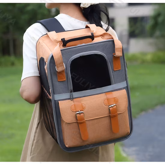 Zaino da viaggio traspirante per cani e gatti, trasportino portatile per animali domestici
