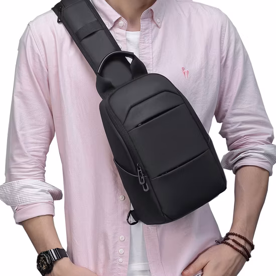 Borsa a tracolla da viaggio per il tempo libero a tracolla singola impermeabile moda uomo da 9,7 pollici per tablet a tracolla (CY6860)